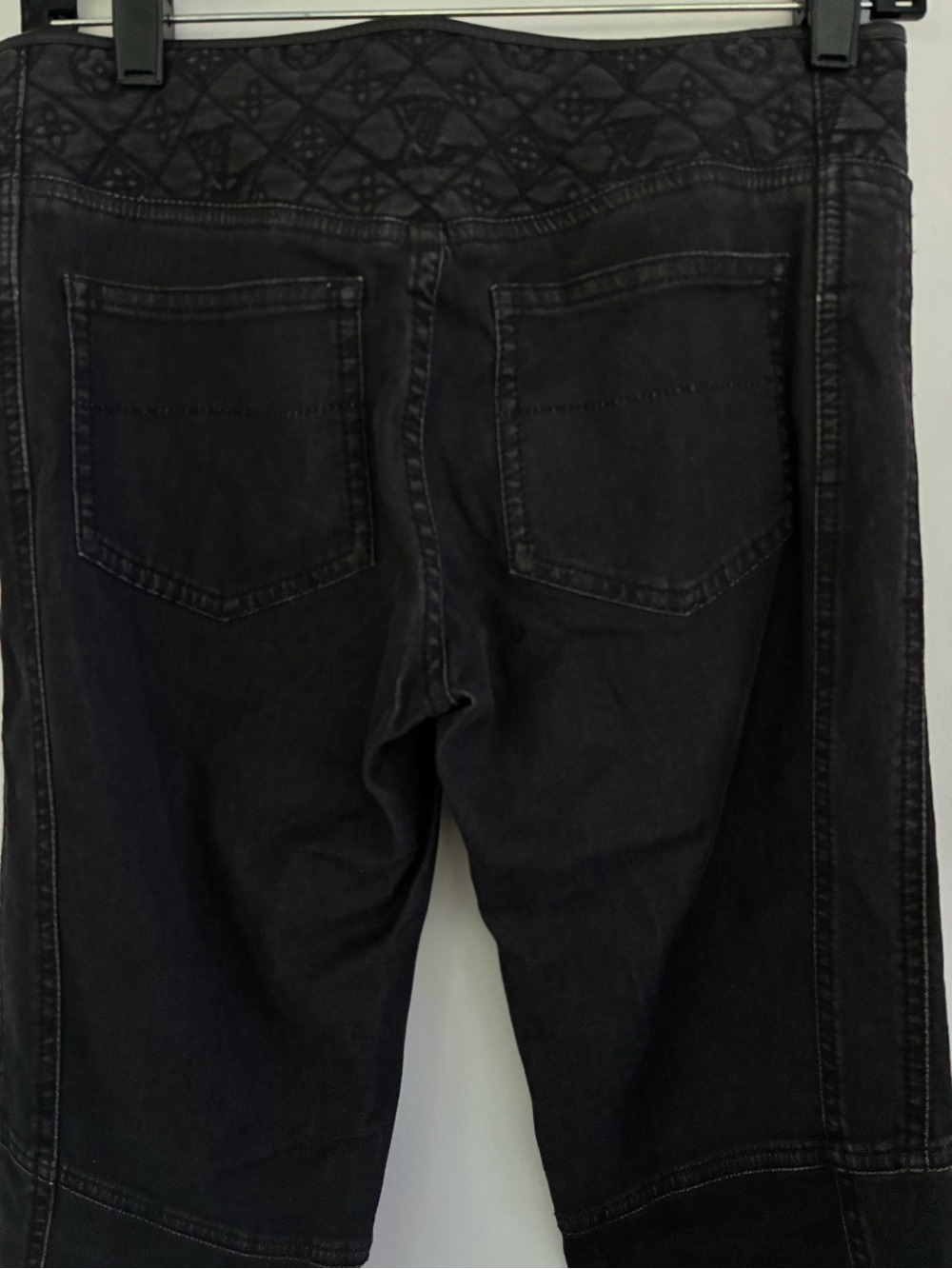 Authentic Louis Vuitton Black Denim Yoke Jeans Size 36